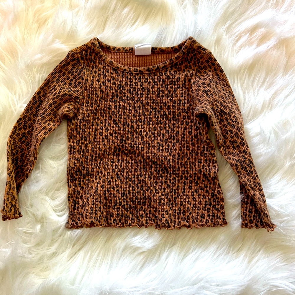 GAP Toddler Girls Animal Print Shirt Size 18-24 mos